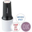 Fast& friendly service!The Industrial Large Inspection stamp allows users to make their mark almost anywhere including any slick or hard to mark surfaces.