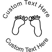 Feet Embossing Seal. Choose your mount and view your custom text in a live preview. Find all your custom embossing needs at xstampers.com
