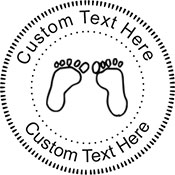 Feet Embossing Seal. Choose your mount and view your custom text in a live preview. Find all your custom embossing needs at xstampers.com