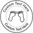 Feet Embossing Seal. Choose your mount and view your custom text in a live preview. Find all your custom embossing needs at xstampers.com