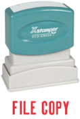 This laser engraved rubber stamp delivers clean and crisp impressions. With its comfortable handle, this stamp can make approximately 50,000 impressions. It is a great product and is easy to use.