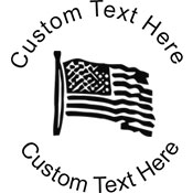 Flag Embossing Seal. Choose your mount and view your custom text in a live preview. Find all your custom embossing needs at xstampers.com