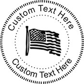 Flag Embossing Seal. Choose your mount and view your custom text in a live preview. Find all your custom embossing needs at xstampers.com