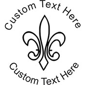 Fleur Embossing Seal. Choose your mount and view your custom text in a live preview. Find all your custom embossing needs at xstampers.com