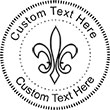 Fleur Embossing Seal. Choose your mount and view your custom text in a live preview. Find all your custom embossing needs at xstampers.com