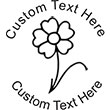 Flower-3 Embossing Seal. Choose your mount and view your custom text in a live preview. Find all your custom embossing needs at xstampers.com