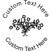 Flowers-4 Embossing Seal. Choose your mount and view your custom text in a live preview. Find all your custom embossing needs at xstampers.com