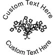 Flowers-4 Embossing Seal. Choose your mount and view your custom text in a live preview. Find all your custom embossing needs at xstampers.com