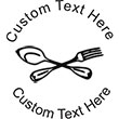 ForkSpoon Embossing Seal. Choose your mount and view your custom text in a live preview. Find all your custom embossing needs at xstampers.com