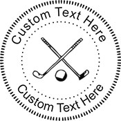 Golf Embossing Seal. Choose your mount and view your custom text in a live preview. Find all your custom embossing needs at xstampers.com