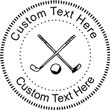 Golf Embossing Seal. Choose your mount and view your custom text in a live preview. Find all your custom embossing needs at xstampers.com