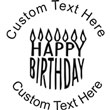 HAPPYBDAY Embossing Seal. Choose your mount and view your custom text in a live preview. Find all your custom embossing needs at xstampers.com