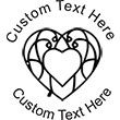 Heart-2 Embossing Seal. Choose your mount and view your custom text in a live preview. Find all your custom embossing needs at xstampers.com