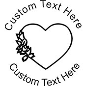 Heart-3 Embossing Seal. Choose your mount and view your custom text in a live preview. Find all your custom embossing needs at xstampers.com