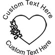 Heart-3 Embossing Seal. Choose your mount and view your custom text in a live preview. Find all your custom embossing needs at xstampers.com