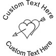 Heart-4 Embossing Seal. Choose your mount and view your custom text in a live preview. Find all your custom embossing needs at xstampers.com