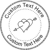Heart-4 Embossing Seal. Choose your mount and view your custom text in a live preview. Find all your custom embossing needs at xstampers.com