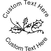 Holly Embossing Seal. Choose your mount and view your custom text in a live preview. Find all your custom embossing needs at xstampers.com