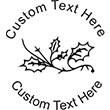 Holly Embossing Seal. Choose your mount and view your custom text in a live preview. Find all your custom embossing needs at xstampers.com