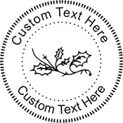 Holly Embossing Seal. Choose your mount and view your custom text in a live preview. Find all your custom embossing needs at xstampers.com