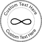 Infinity Embossing Seal. Choose your mount and view your custom text in a live preview. Find all your custom embossing needs at xstampers.com