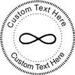 Infinity Embossing Seal. Choose your mount and view your custom text in a live preview. Find all your custom embossing needs at xstampers.com