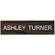 Name Plate Only 3” x 12” is durable, attractive, and gives employees the attention and recognition they deserve, they can be found at Xstampers.com