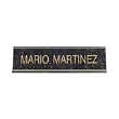 K31 - Standard Aluminum Desk Sign Silver Frame 2” x 8”  