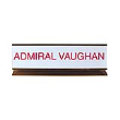 Pedestal Aluminum Desk Sign 2 in. x 8 in.