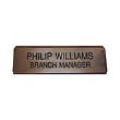 Engraved on Wood 2 in. x 8 in.