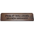 Engraved on Wood 2 in. x 8 in.
