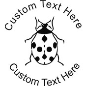Ladybug Embossing Seal. Choose your mount and view your custom text in a live preview. Find all your custom embossing needs at xstampers.com