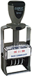 ClassiX Self-Inking Steel Date Stamp 1 5/16" x 1 9/16"	is made from durable steel construction for heavy volume stamping, visit Xstampers.com for more