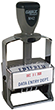 ClassiX Self-Inking Steel Date Stamp 1" X 2 1/4"	is made from durable steel construction for heavy volume stamping, visit Xstampers.com for more