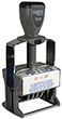 ClassiX Self-Inking Steel Date Stamp 1 3/8" X 2 1/4"	is made from durable steel construction for heavy volume stamping, visit Xstampers.com for more