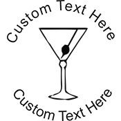 Martini Embossing Seal. Choose your mount and view your custom text in a live preview. Find all your custom embossing needs at xstampers.com