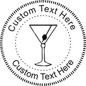 Martini Embossing Seal. Choose your mount and view your custom text in a live preview. Find all your custom embossing needs at xstampers.com