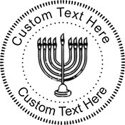 Menorah Embossing Seal. Choose your mount and view your custom text in a live preview. Find all your custom embossing needs at xstampers.com