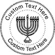 Menorah Embossing Seal. Choose your mount and view your custom text in a live preview. Find all your custom embossing needs at xstampers.com