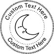 Moon Embossing Seal. Choose your mount and view your custom text in a live preview. Find all your custom embossing needs at xstampers.com