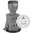 P35 - Traditional Rotary Date & Time Stamp - Impression Dimensions: 1-1/4" Diameter 