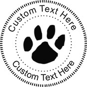 Paw Embossing Seal. Choose your mount and view your custom text in a live preview. Find all your custom embossing needs at xstampers.com