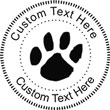 Paw Embossing Seal. Choose your mount and view your custom text in a live preview. Find all your custom embossing needs at xstampers.com