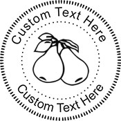 Pears Embossing Seal. Choose your mount and view your custom text in a live preview. Find all your custom embossing needs at xstampers.com