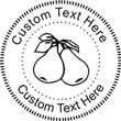 Pears Embossing Seal. Choose your mount and view your custom text in a live preview. Find all your custom embossing needs at xstampers.com