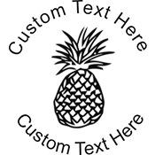 Pineapple Embossing Seal. Choose your mount and view your custom text in a live preview. Find all your custom embossing needs at xstampers.com