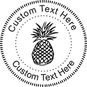 Pineapple Embossing Seal. Choose your mount and view your custom text in a live preview. Find all your custom embossing needs at xstampers.com