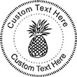 Pineapple Embossing Seal. Choose your mount and view your custom text in a live preview. Find all your custom embossing needs at xstampers.com