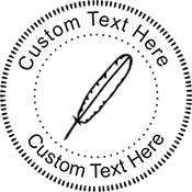 Quill-1 Embossing Seal. Choose your mount and view your custom text in a live preview. Find all your custom embossing needs at xstampers.com