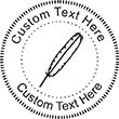 Quill-1 Embossing Seal. Choose your mount and view your custom text in a live preview. Find all your custom embossing needs at xstampers.com